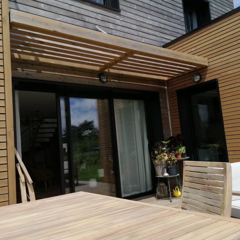 IMG_20240515_143718 Mur Isoloy : isolé en 145 mm laine de bois + 60mm de manteau extérieur en laine de bois. Vue terrasse